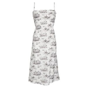 Reformation Faust A-Line Linen Britannia Dress